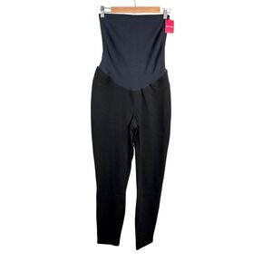 Spanx Mama Ankle Jean-ish Leggings Black Maternity Over Belly XL 20154R